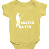 aster baiter mens rude fishing Baby Onesie