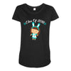 class o f 2018 cool girl Maternity Scoop Neck T-shirt