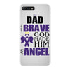 my dad was so brave god made him an angel iPhone 7 Plus Case