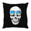 skull holiday Throw Pillow
