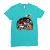 drawing some insects Ladies Fitted T-Shirt
