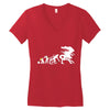alien evolution   mens funny Women's V-Neck T-Shirt