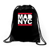 mad nyc new york city run fashion baseball jersey Drawstring Bags