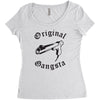 original gangsta Women's Triblend Scoop T-shirt