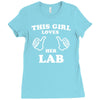this girl loves her lab Ladies Fitted T-Shirt