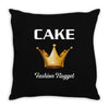 cake fashion nugget Throw Pillow