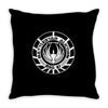 battlestar galactica distressed badge Throw Pillow