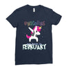 Born Unicorns-Born February Ladies Fitted T-Shirt