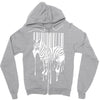 banksy street art zebra bar code Zipper Hoodie
