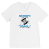Grandpa is my Name Fishing Is My Game V-Neck Tee