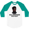 erik killmonger 3/4 Sleeve Shirt