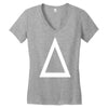 prism a triangle design graphic baseball jersey Women's V-Neck T-Shirt