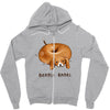 beagle bagel Zipper Hoodie