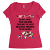 mama bear message Women's Triblend Scoop T-shirt