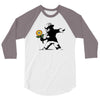 banksy flower 3/4 Sleeve Shirt