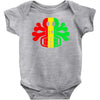 rasta skull and crossbones reggae dub club rave Baby Onesie
