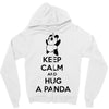 keep calm and hug a panda Zipper Hoodie