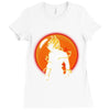 Goku Super Saiyan Dragon Ball 4 star Ladies Fitted T-Shirt