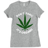 dont panic Ladies Fitted T-Shirt