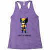 i don't do mornings Racerback Tank