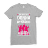 Donna And Dynamos White Letter Ladies Fitted T-Shirt