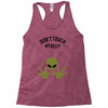Alien Says Don't Touch My Belly Racerback Tank