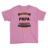 Super Cool Papa Of A Freaking Awesome Granddaughter Youth Tee