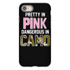 pretty in pink dangerous in camo iPhone 8