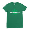 vegetarian Ladies Fitted T-Shirt