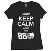 keep calm and hit 88 mph time travel Ladies Fitted T-Shirt