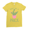 don't be a prick Ladies Fitted T-Shirt