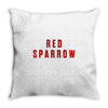 Red Sparrow Throw Pillow