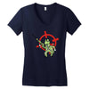 tortue tueuse de mario bros Women's V-Neck T-Shirt