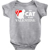 my cat is my valentine (2) Baby Onesie