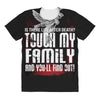 Life After Death Touch My Family And Find Out All Over Women's T-shirt