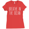 breath in the ocean Ladies Fitted T-Shirt