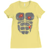 gunshot gorilla chest tee Ladies Fitted T-Shirt