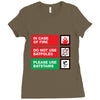 bat safety Ladies Fitted T-Shirt