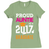 Class of 2017 Proud Auntie Graduation Ladies Fitted T-Shirt