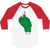 rude zombie 3/4 Sleeve Shirt