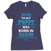The Best Poppy Was Born In March Ladies Fitted T-Shirt