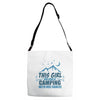 This Girl Loves Camping With Her Fiancee Adjustable Strap Totes