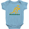 wallabies gold logo Baby Onesie