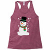 christmas snowman Racerback Tank