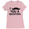 i mustache you a question Ladies Fitted T-Shirt