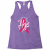 breast cancer awareness hope ribbon heart Racerback Tank