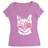 cat usa Women's Triblend Scoop T-shirt