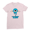 monster eye blue Ladies Fitted T-Shirt