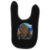 polygon bear graphic Baby Bibs