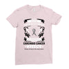 Never Underestimate The Strength Of A Carcinoid Cancer Warrior Ladies Fitted T-Shirt
